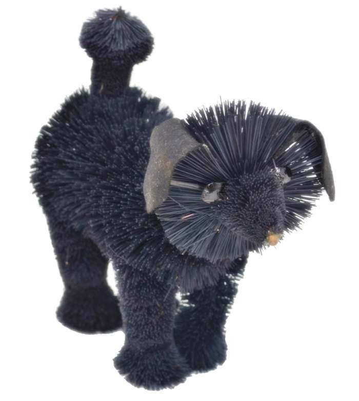 Brushart Bristle Brush Dog Poodle Black 7